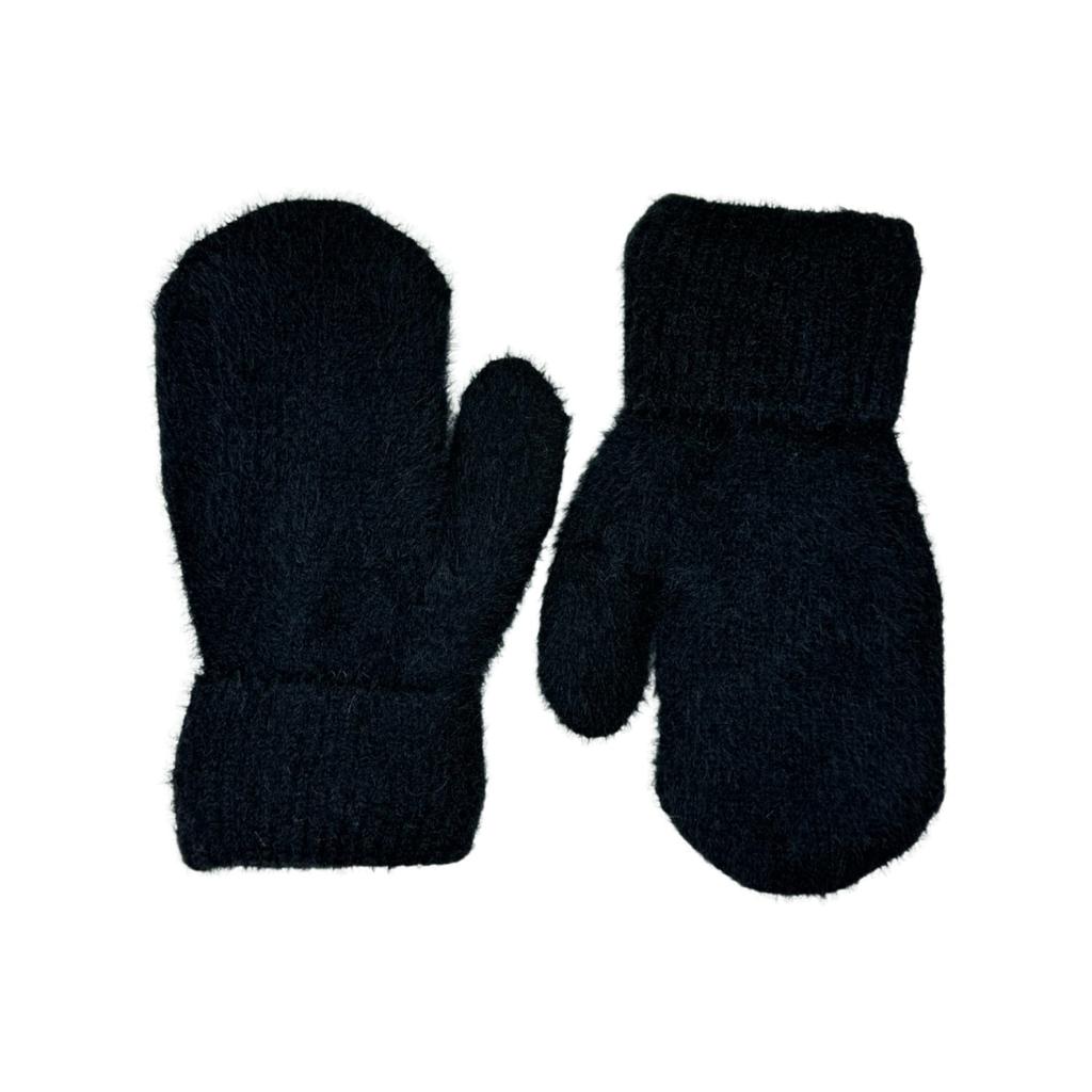 Benita Fleece-Lined Mittens, Black