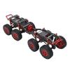 Carbon Fiber RC Car Chassis Frame Replacement for Axial SCX24 RC Car 8x8 Low Center Gravity Chassis Refit Kit Black Red