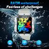 Men Smart Watch For Android IOS 1000mAh Flashlight 3ATM Waterproof Fitness Watches Voice Bluetooth Call 2.01" HD Smartwatch