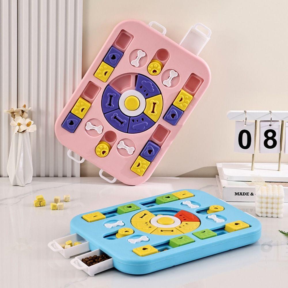 Interactive Dog Puzzle Toy Rotating Puzzle Feeder IQ Training Pet Feeding Toy Cat