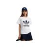 adidas Dámske tričko s potlačou loga Originals Trefoil Biele IB7420