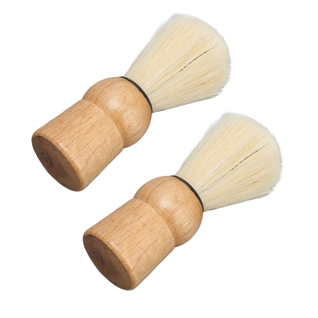 Wooden Handle Shave Brush Mini Professional Safety Synthetic Shaving Brush for Men Beauty Salon