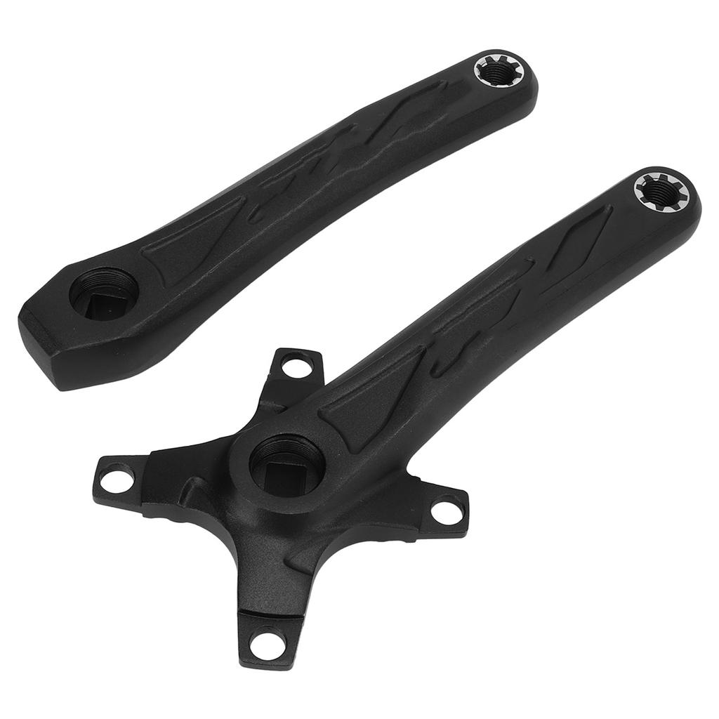 Mountain Bike Crankset Replacement Square Hole Aluminum Alloy Bike Left and Right Crank Arm