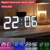 3D LED Clocks Digital Wall Clock Living Room Home Decoration Bedroom Mode Light Decor Large Digital Watches Hanging Garden