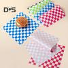 50 Stück Sandwichverpackungen, fettabweisendes Feinkostpapier für Lebensmittel, klassische karierte Korbeinlagen, Sandwichverpackungspapier für Burger, Grillabende, Partys
