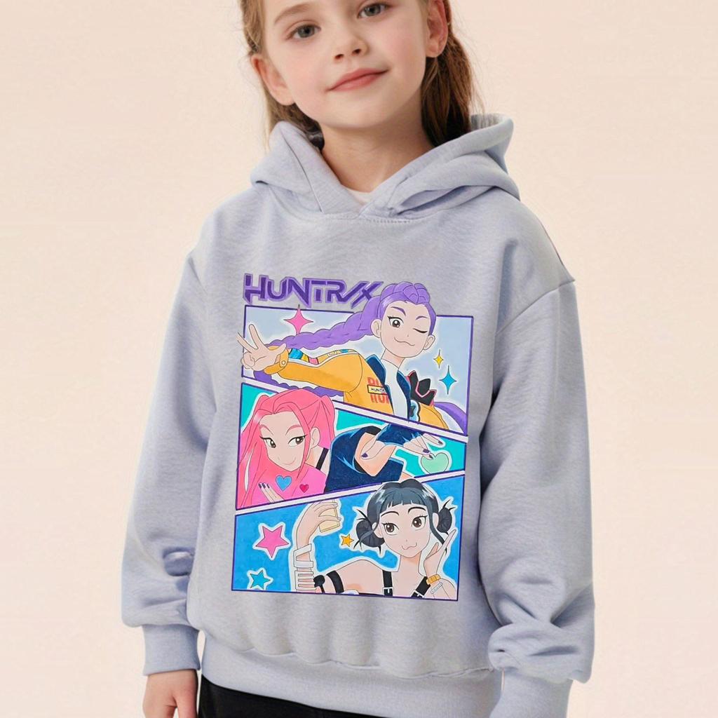 Fashionable Cute Cartoon Printed Children's Hoodie Casual Comfortable High Quality Hoodie Warm Autumn Winter