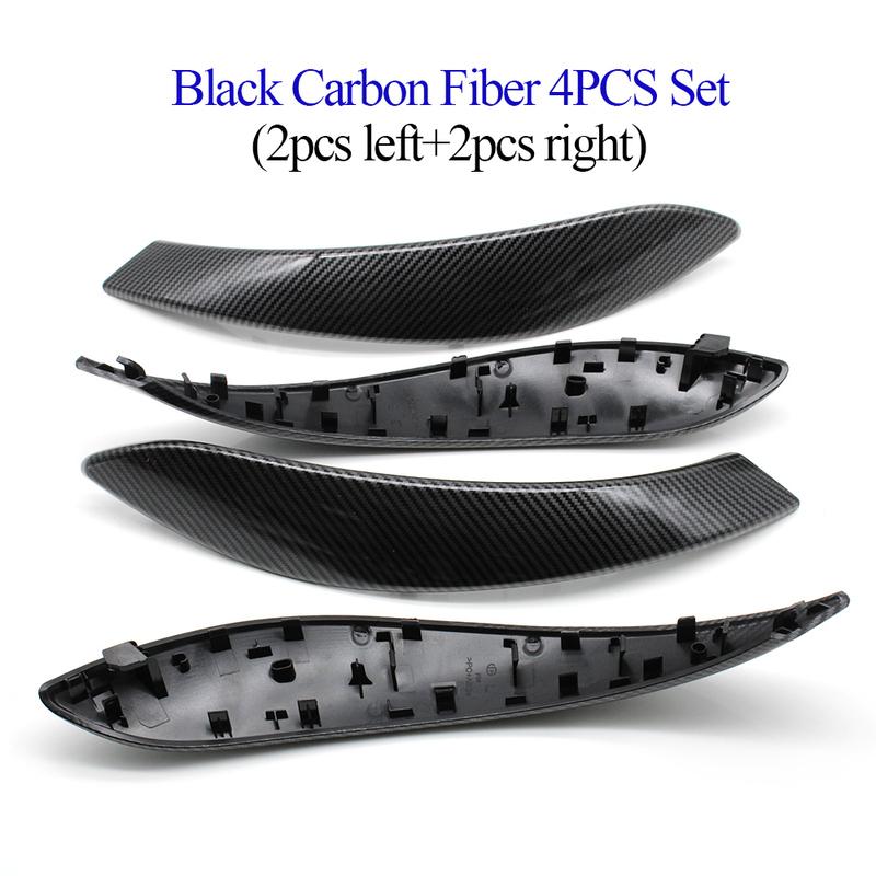 Carbon Fiber Interior Car Door Handle Cover Panel Trim For BMW 3 4 Series F30 F31 F32 F33 F34 F35 F36 F80 F82 F83 2013-2018