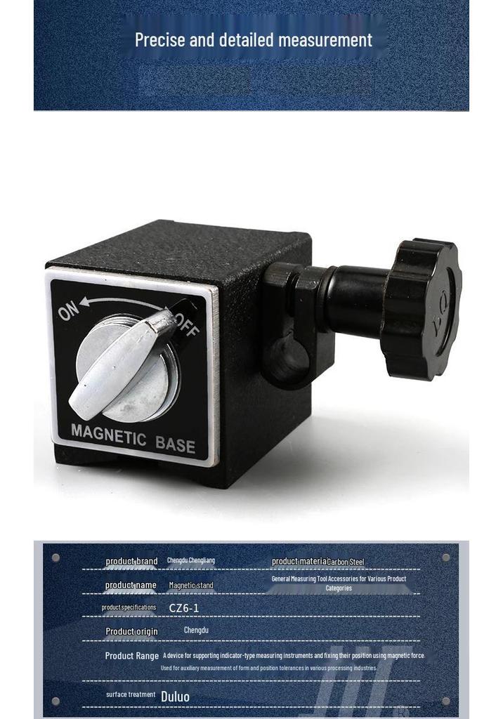 Double Rod Magnetic Dial Indicator Stand with Fine Adjustment