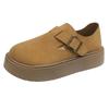 Retro platform lazy Polken single shoes women 2025 spring and autumn Korean version of the new one-pedal ugly cute big head single shoes women