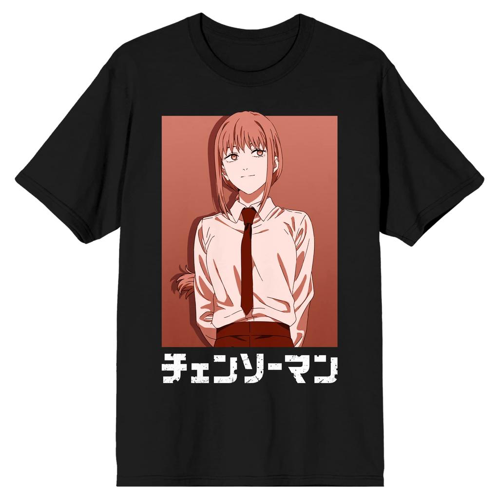 Chainsaw Man Makima Anime Print T Shirt 2026 New Summer Unisex Oversized Streetwear Casual Short Sleeve Tee Tops