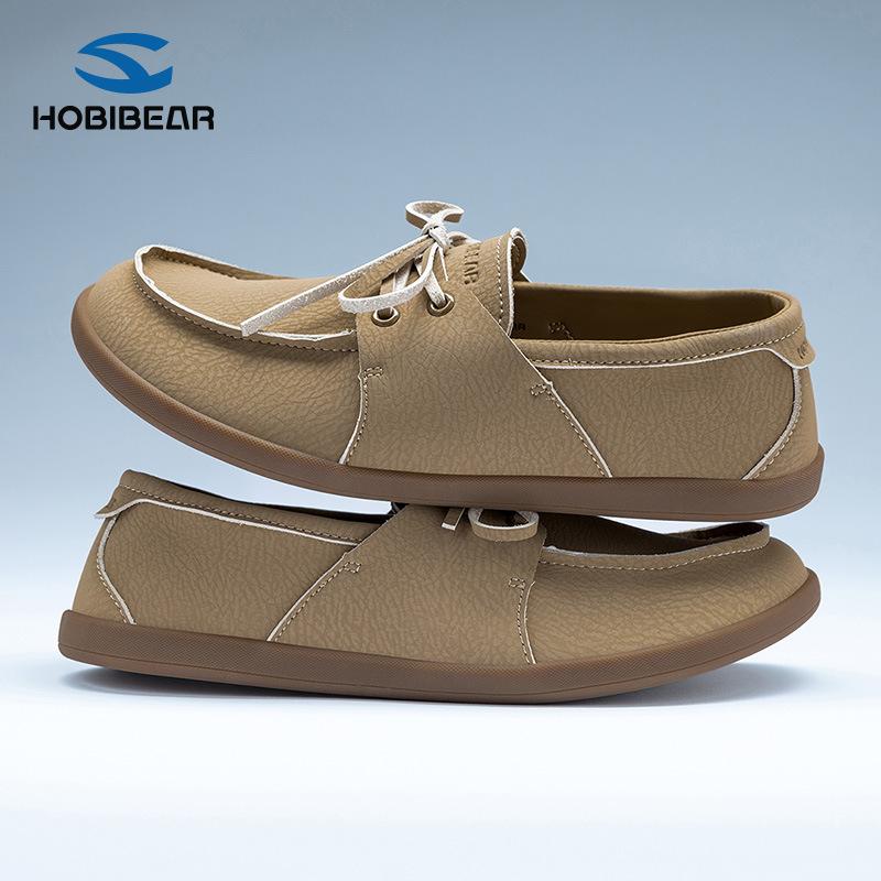 HOBIBEAR Unisex Wide Toe Loafers Barefoot Zero Drop Shoes for Womens &Men's Paul Minimalist Casual Walking Shoes Slip Comfortable Flex Sole
