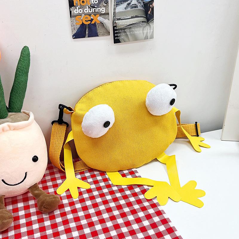 

Harajuku смішна особистість маленькі брикети полотняна сумка сумка-месенджер мультфільм потворна мила дівчина м яка сумка через плече для дівчини жовтий