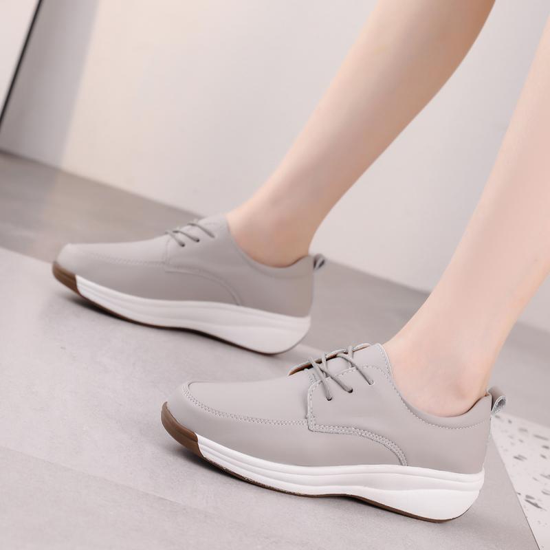Women's Leather Boots Driving Comfort Women’s Wedge Sneakers Casual Nurse Loafers for Girls Walking Minimalist Summer Maternity Shoes for Women