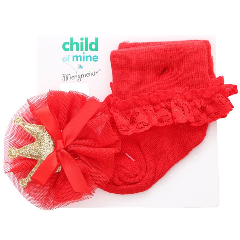 Baumwolle Kleinkind Neugeborene Socken Stirnband Sets Baby Mädchen Spitze Blumen Stirnband Babyparty Geschenke