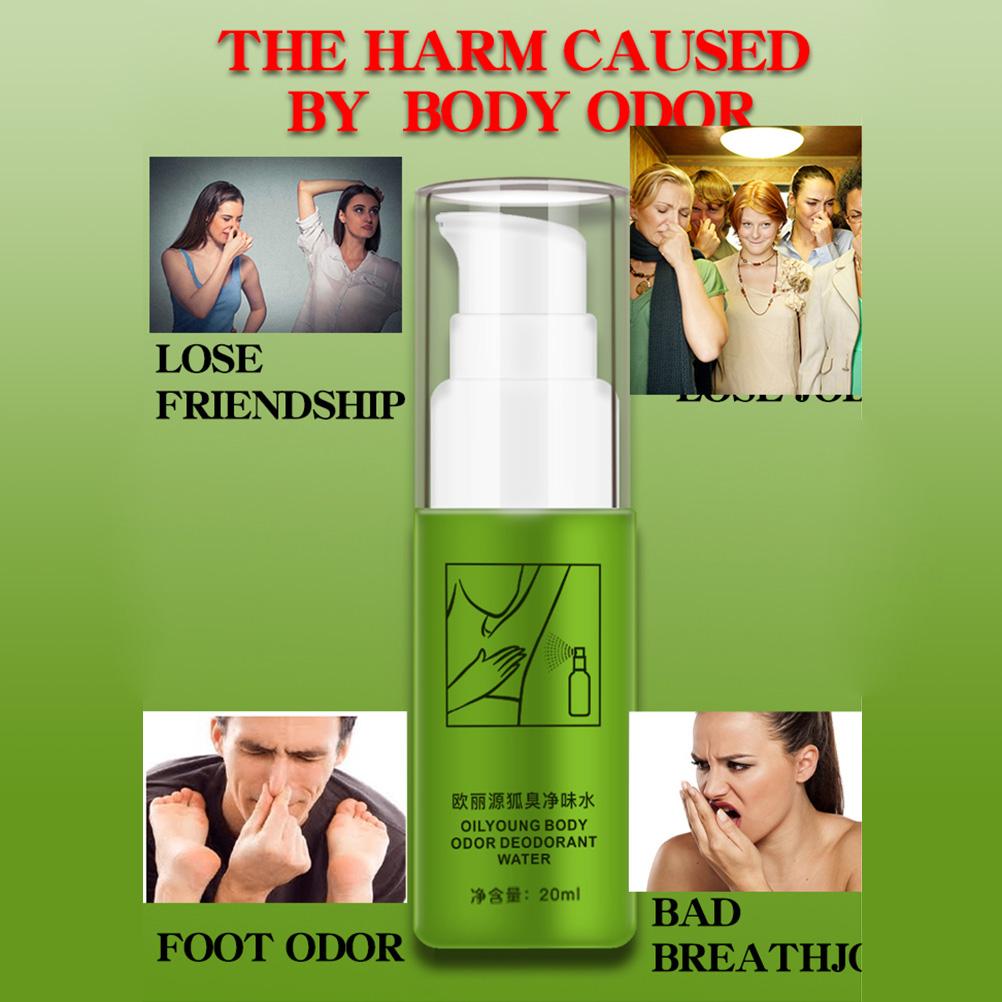 Summer Underarm Body Odor Deodorant Spray Natural Plant Antiperspirant Spray