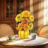 1009Pcs Sunflower Building Blocks Flower Bouquet Vase Model Bricks Set Idea Home Decoration Kids Educational Toys Holiday Gifts