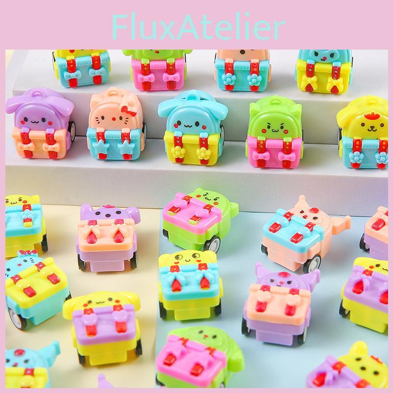 Cartoon Mini Inertia Backpack Design Children Toy Car For Kid Entertainment