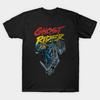 Men Black Print T-shirt Ghost Rider Classic No-Cut Transfer Paper Print Cotton Tshirt