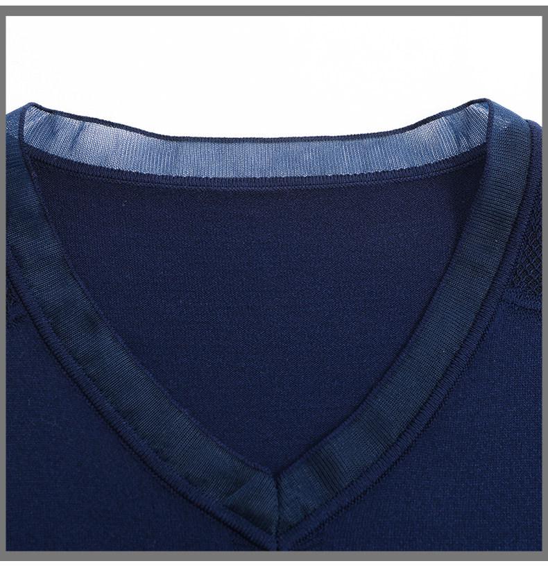 Women's Summer Ice Silk V-Neck Lace Knit T-shirt: Age-Defying, Tummy-Concealing Short Sleeve for Mid-Aged Moms 40s.