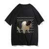 Funny Meme Sad Crying Cat Printed Women Men Casual T-Shirt Summer Harajuku T Shirts Casual Fashion Tees Clothes Short Sleeve Top