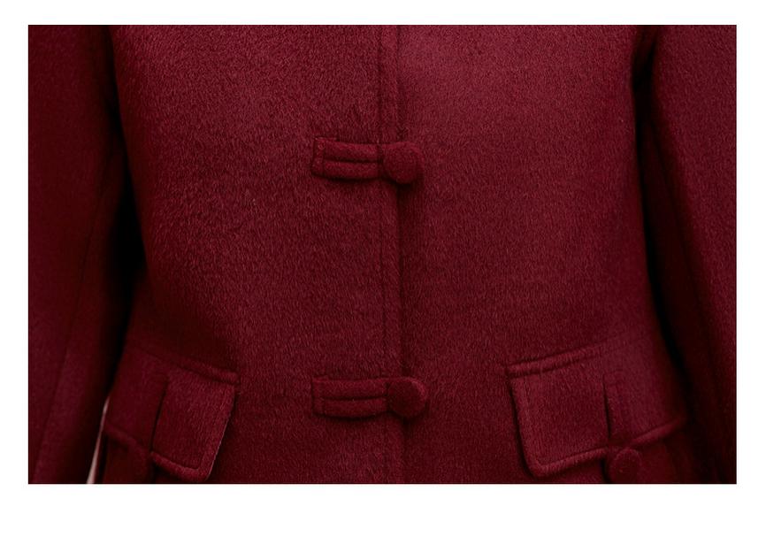 New Autumn/Winter Stylish Double-Sided Wool Coat for Middle-Aged Women - Slim Fit, Short, Age-Reducing, Versatile.