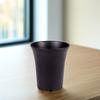 6pcs Plastic Flower Pot Round Succulents Pots Lightweight Durable Resin For Home Office Balcony Garden Decoration White Black