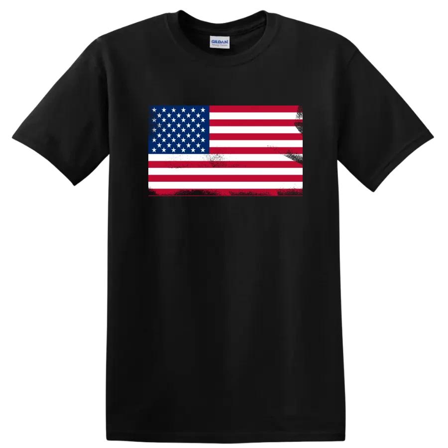 USA Flag Graphic T Shirt Patriotic Apparel for Independence Day Tee