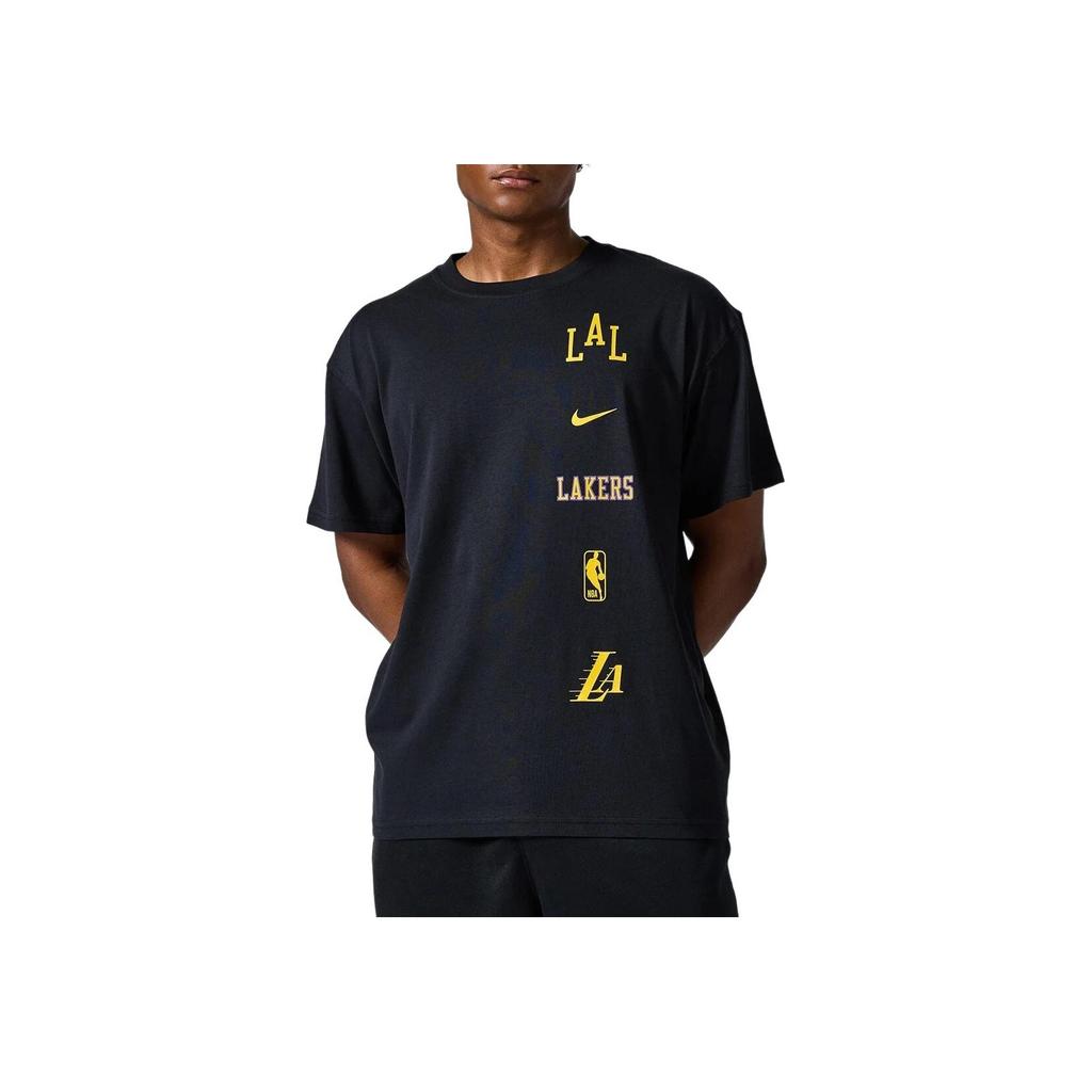 New Nike T-Shirt City Edition 2023/24 Season Los Angeles Lakers Men's Black FN2024-010