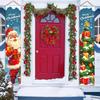 2024 Christmas Door Decoration Merry Christmas Banner Decor for Home Hanging Christmas Ornament Navidad Happy New Year Gift