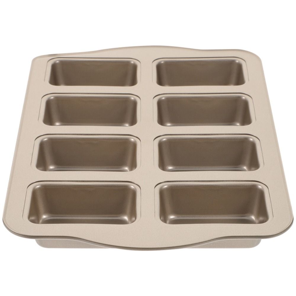 Non-Stick Mini Loaf Brownie Pans 8-Cavity Muffin Dessert Tray Mini Bread Baking Mold  Bakeware