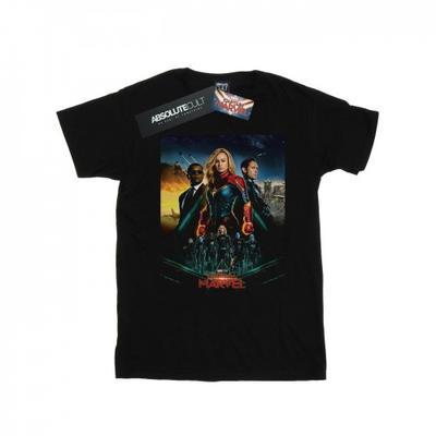 Marvel Herren Captain Marvel Film Starforce Poster T-Shirt