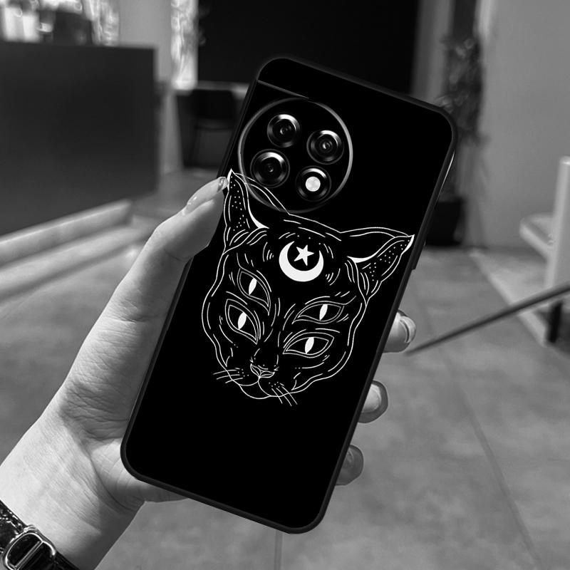 Moon Tarot Witch Cat Case For OnePlus Nord CE 5 2 3 4 Lite N20 N30 OnePlus 15 13 12 R 11 10 9 Pro 8T 10T 10R Cover