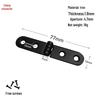 Black Retro Swivel Folding Hinge for Wooden Cabinet and Box Accessories