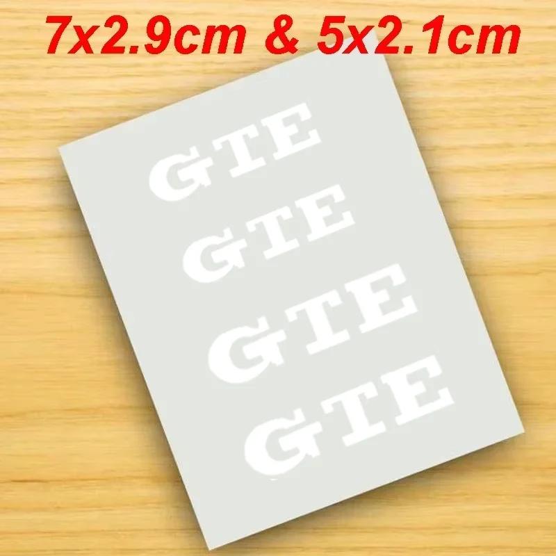 RSQ1 4Pcs for Volkswagen VW GTE Logo R Rline Golf GTI GTD Polo Arteon Jetta Scirocco Car Caliper Sticker Tire Brake Cover Body Decals