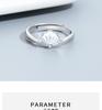 2026 New Style Adjustable S925 Sterling Silver Mother-of-Pearl Women's Ring