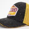Casquette effet tweed gris filet jaune Homme VON DUTCH