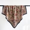 Retro cashew flower small square scarf jacquard silk scarf women's matching shirt neck protector neck thin scarf waist scarf shawl