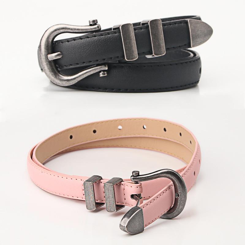 Womens Belt With Alloy Pin Buckle And Vintage Finish For Daily Use