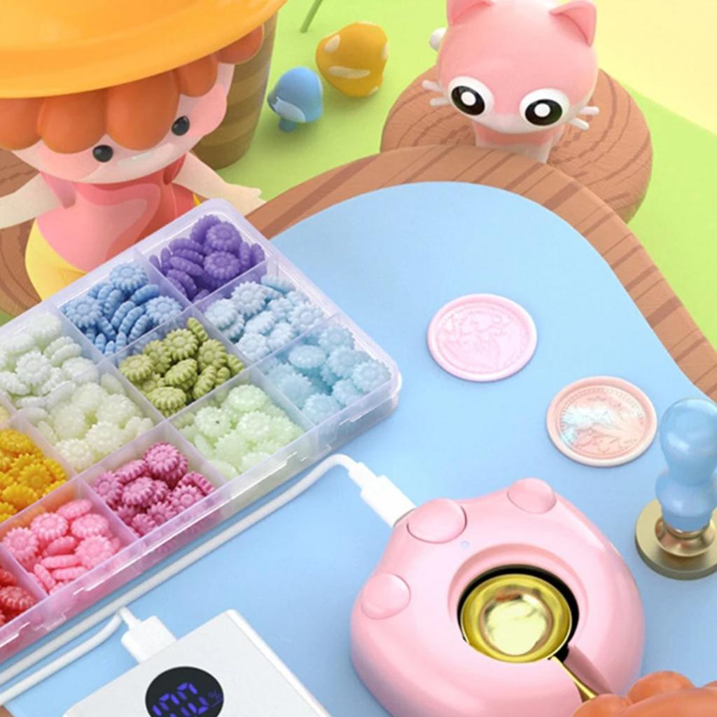 1200Pcs Sealing Wax Beads Set Seal Wax Pellets Enamel for Wax Seal Stamp for Invitation Holiday Birthday Gift Wrapping Wedding