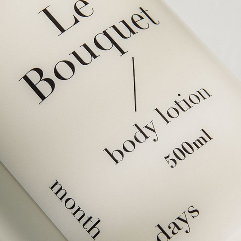 

month&days perfume care body lotion le bouquet 500ml single type