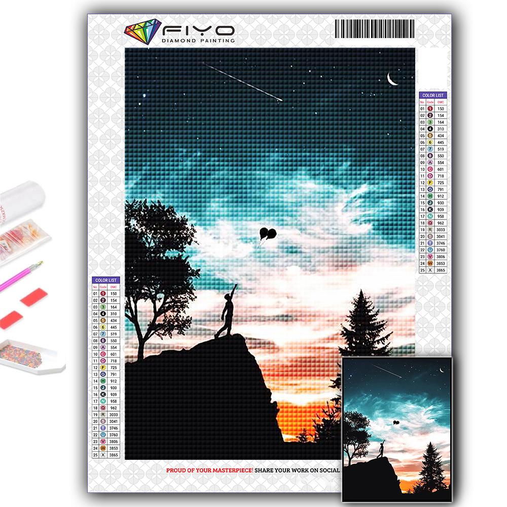 Full 5D Diy Diamond Painting Moon Art 5D Diamond Painting