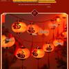 Spring Festival Red Lantern String Lights for New Year Balcony Decorations