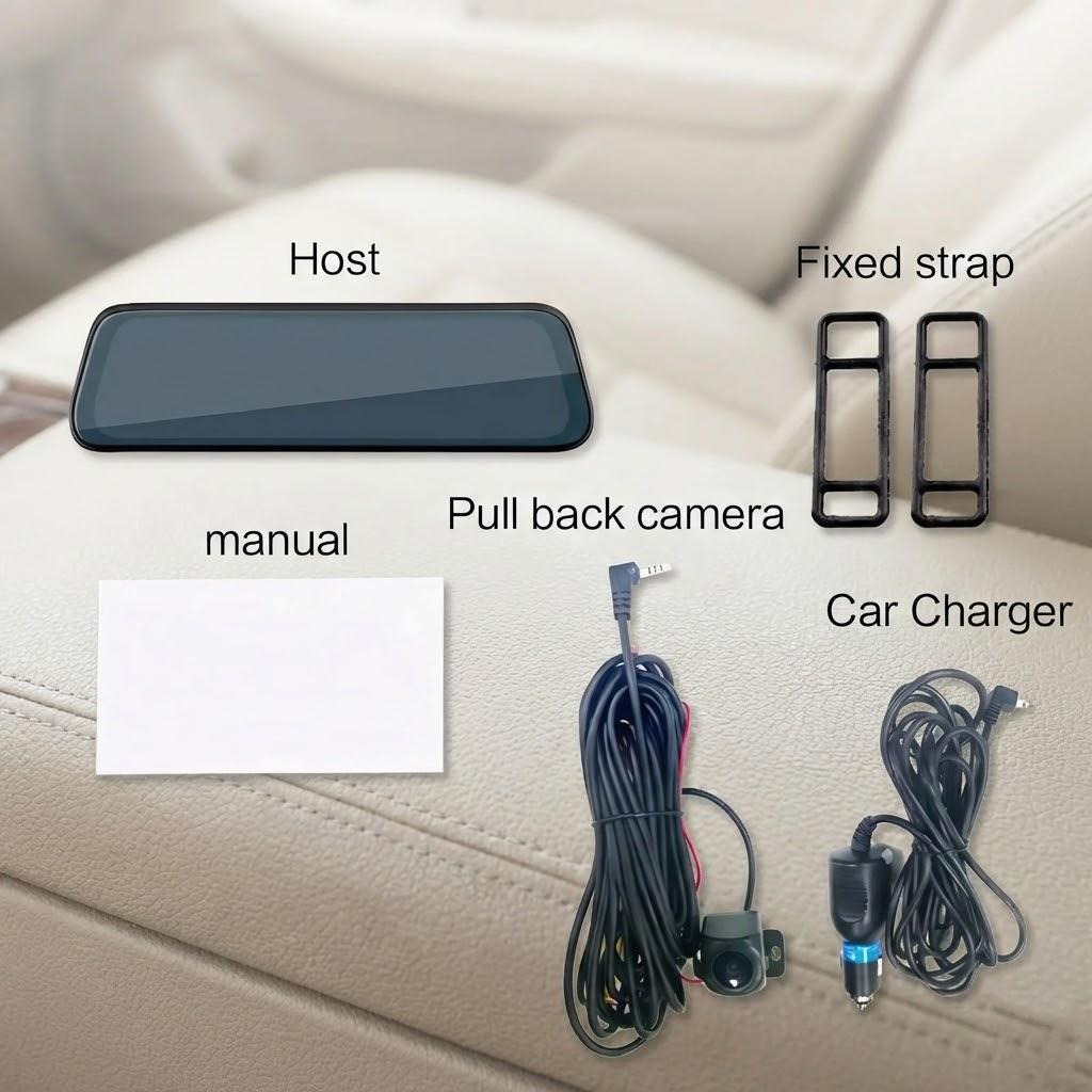 

4K Dual Camera WiFi Touch Screen Car Dash Cam Front Rear Streaming Media Recorder 24H Parking Monitor Auto DVR