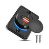 Dual USB Car Charger Socket 3.1A 12-24V Panel Mount Blue LED for Car RV Boat