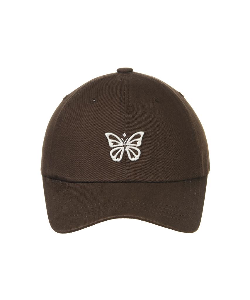 Nigaennikol Mini Butterfly Blink Ball Cap_Brown Cream
