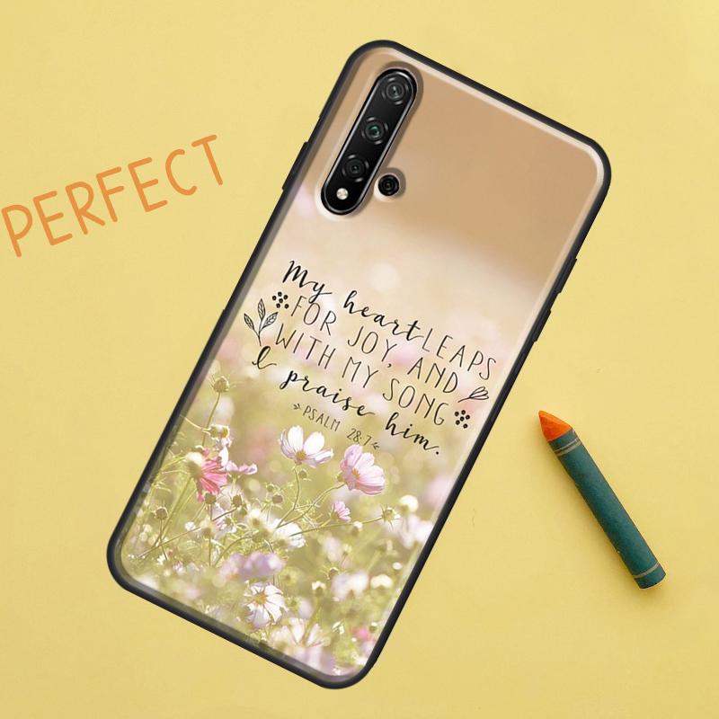 Christian Psalms For Huawei Nova Y91 Y70 Y72 Y73 Y60 Y90 Y61 8i 7i 11i 12i 12s 9 10 SE P20 P30 P40 Lite Case