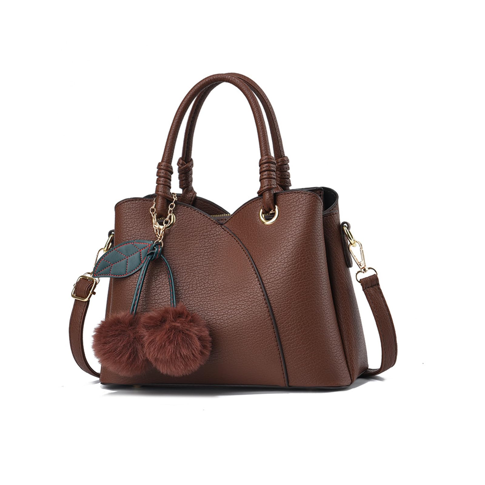 

Cute Charm Stylish Shoulder PU Bag with Perfect for Popular Coffee NICOLE&DORIS Women s Handbag, Included, Bag, 2-Way, Divided, Water-Repellent