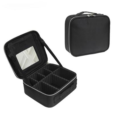 Neue Kosmetiktasche mit Spiegel, Schönheitspinsel, Make-up-Tasche, für unterwegs, notwendig, wasserdicht, große Kapazität, Reise-Tattoo-Make-up-Koffer