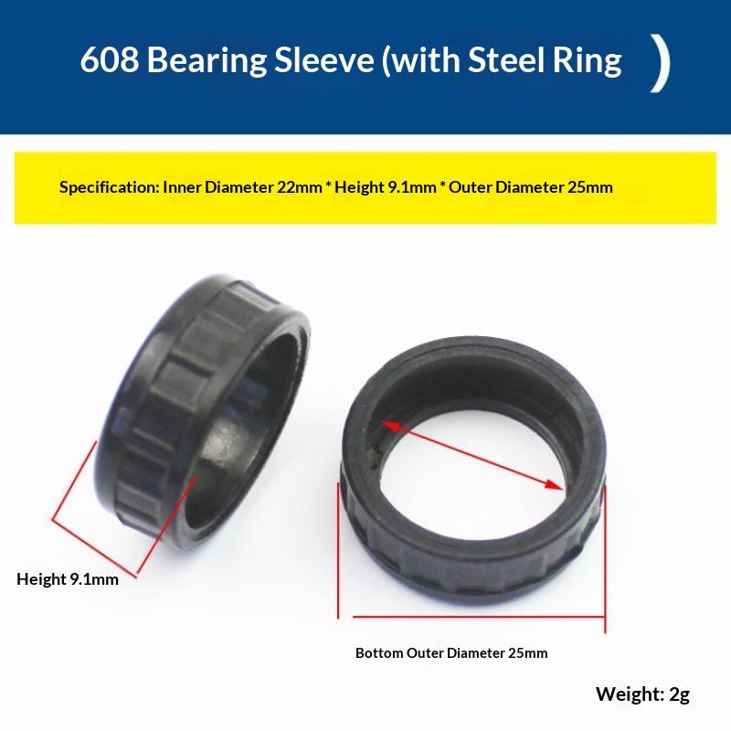 Hot 10Pcs/Pack Bearing Rubber Sleeve 607 608 6000 Angle Grinder Electric Hammer Height 8.6-10.8mm Power Tool Bearing Accessories