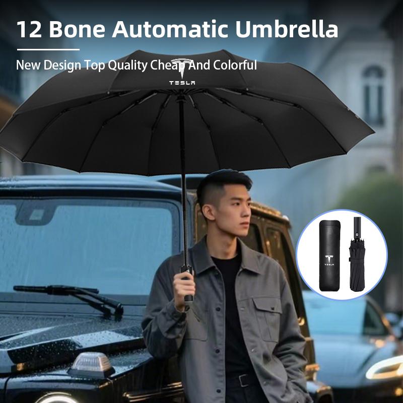 Car Fully Automatic Folding Umbrella Sunshade Accessories Valve For Tesla Model 3 Model S Model X Model Y Roadster